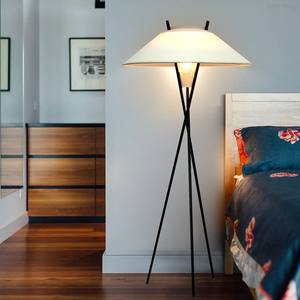 Nordic Modern LED <b>Floor</b> <b>Lamp</b> with Tripod Design Fabric Shade E27 Base <b>Adjustable</b> Height & Waterproof for Living Room Bedroom - Product Image 3