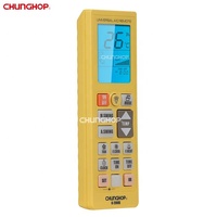 Control remoto de 5000 códigos Chunghop, control de CA universal para aire acondicionado con linterna y luz trasera LCD