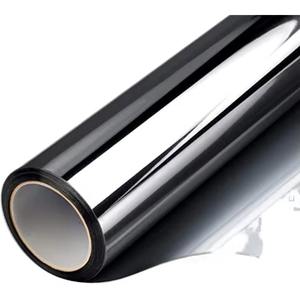 Film Teinté pour Fenêtres - Film Décoratif Miroir Unidirectionnel Anti-UV en PET, Réjection IR 80-95% pour Maison et Bureau - Product Image 1