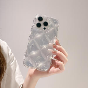 Funda con diseño de rejilla transparente con purpurina estilo hada, adecuada para iPhone 17 Pro Max, para Apple 16, de silicona suave 14/15 - Product Image 5