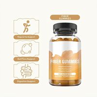Gummies de fibres HDK en marque blanche OEM/ODM pour la santé digestive, soutien de la flore intestinale, régularité, végétaliennes, sans sucre, complément alimentaire