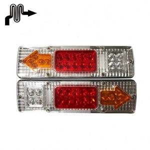 1*PCS Feux arrière LED combinés Brive/Stop/Tourner/Frein 12V Blanc Étanche Camion Remorque Lampe - Product Image 4
