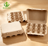 Plateau à œufs en carton biodégradable personnalisé Sumkoka, plateau à œufs en carton pour 6, 12, 15, 18, 20, 30 œufs, plateau à œufs en pulpe