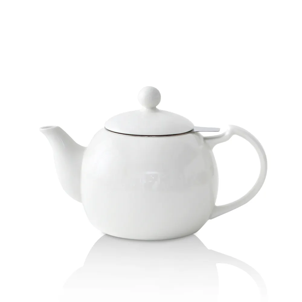गर्म बिक्री के लिए बहुरंगा चीनी के साथ आधुनिक चीनी मिट्टी चायदानी स्टेनलेस स्टील तर करने वाला ढीला चाय