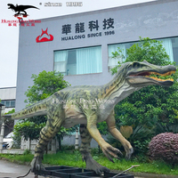 Çekici açık dino park yüksek kalite robotik yaşam boyutu Baryonyx dinozor animatronic modeli