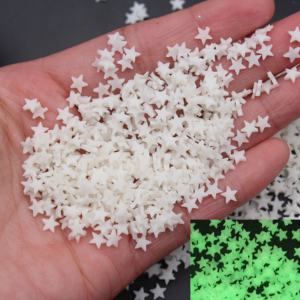 Nail Arts Décoration Lumineuse Non-Toxique Argile 5mm Étoile et Lune Tranches Lueur Figurine Sprinkles pour DIY Slime Making - Product Image 3
