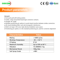 Connecteur Push-Pull 2/3/4/5/6/7/9 Broches, Prise Circulaire d'Aviation Sino, Connecteur de Câble Médical Compatible LEMOS 0B FGG EGG Série