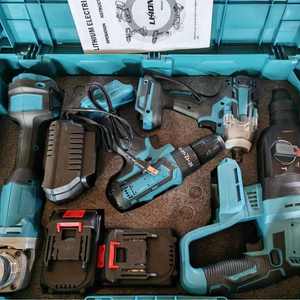 Clé à chocs sans fil au lithium <span class=keywords><strong>6</strong></span> en 1, 4 en 1, 3 en 1, 2 en 1, marteau électrique, outil électrique multifonctionnel, ensemble d'outils de réparation ménagers - Product Image 4