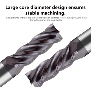 60 Degree Tungsten Steel Hard Alloy Decimal Point 4-blade Tungsten Steel Point Cutter 1.1 2.2 3.4-11.9 <strong>End</strong> <strong>Mill</strong> - Product Image 2