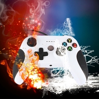 Télécommande de manette de jeu filaire USB pour contrôleur Slim S Joystick blanc pour contrôleur de jeu Slim