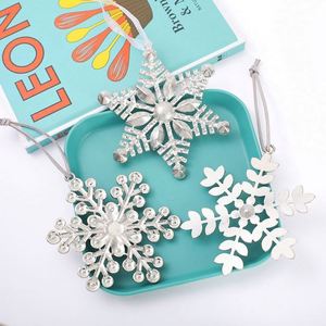 Adornos Colgantes de Copo de Nieve de Plástico para Árbol de Navidad, Decoraciones de Invierno, Colgante para Fiesta Temática de Frozen - Product Image 6