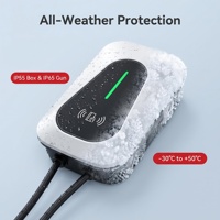 Station de recharge pour véhicules électriques domestiques et commerciaux monophasée 7 kW avec double protection étanche IP55 IP65, chargeur EV 7 kW Type 2