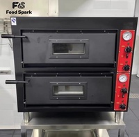 Four à pizza électrique de comptoir de 24 pouces pour boulangerie, équipement de cuisine commercial à un ou deux niveaux