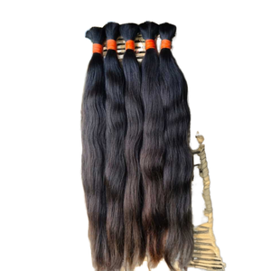Indian Virgin Single Donor Straight Human Hair <b>Machine</b> Double Weft <b>Tape</b> In Water Body Wave Hair Extension Supplier India - Product Image 2
