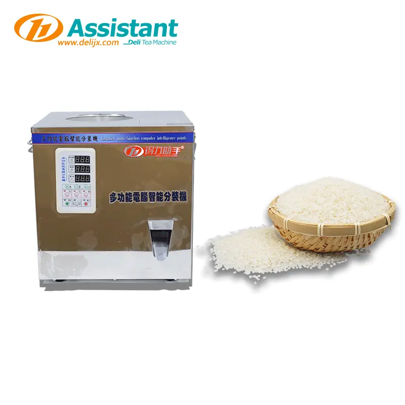 Máquina de embalagem de mistura e embalada rotativa/três cabeças, equipamento quantitativo de enchimento de grãos para pequenas empresas DL-FZ-20