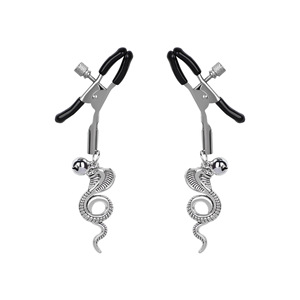 ที่หนีบหัวนมแบบสปริงสีเงิน ของเล่นผู้ใหญ่ - Product Image 4