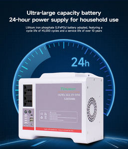 Nouvelle batterie 1 kWh + onduleur 300 W, alimentation portable d'urgence pour l'extérieur, fabrication au meilleur <span class=keywords><strong>prix</strong></span> - Product Image 4