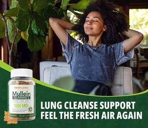 Biochealth OEM Marque privée Gommes à la feuille de molène avec système respiratoire à la quercétine et soutien <span class=keywords><strong>digestif</strong></span> Dosage des bonbons gommeux - Product Image 3