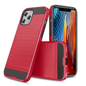 IVANHOE Wire Drawing PC+TPU Hard Back Cover Case for iphone 5 6 7 8 X XS XR XS Max 6 7 8 Plus 11 Pro Max 12 cover cases