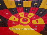 Système IPS Hot U-Rides SP-214 Jeu sportif interactif gonflable en PVC Vortex Running Wild 9x9x3.3m Certifié CE pour événements