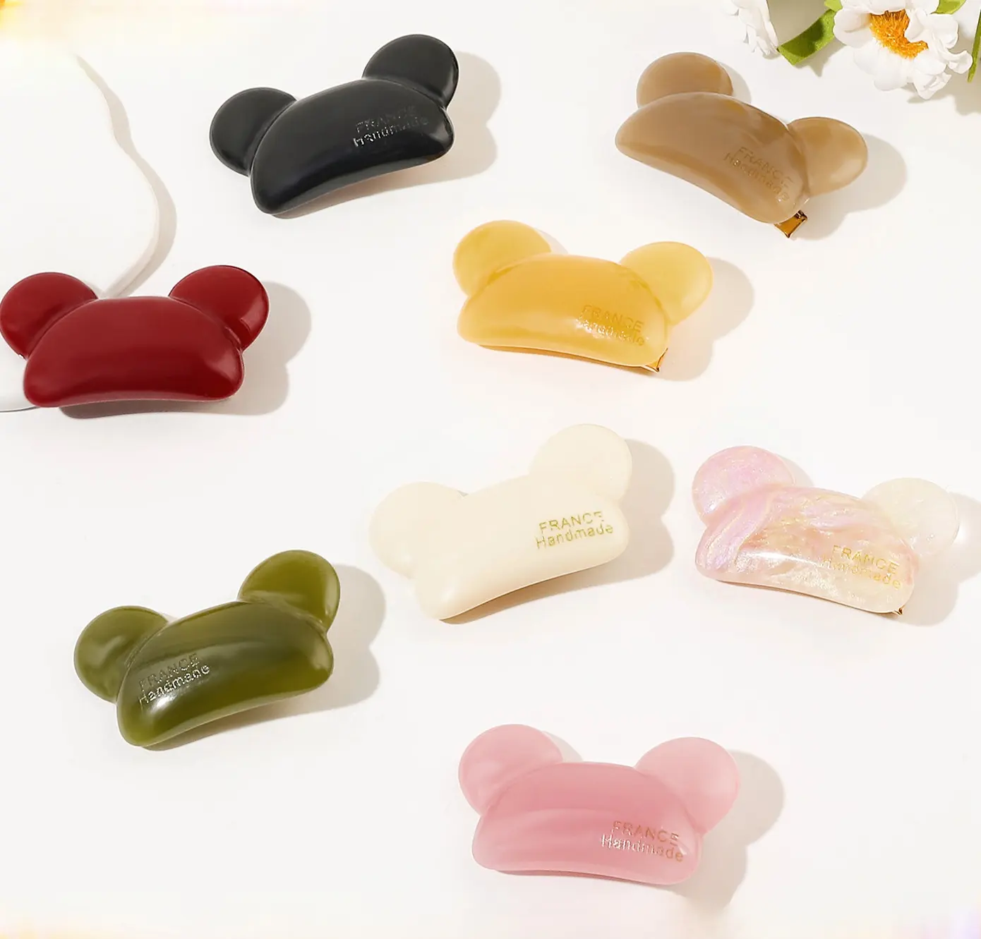 Nouvelle mode souris acétate pinces à cheveux pour femmes filles bébé en gros Mini raisin épingle à cheveux requin pince accessoires