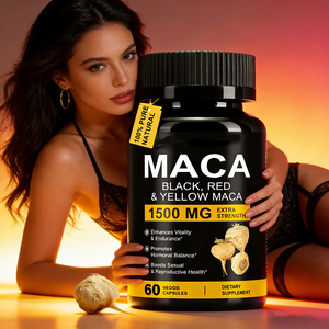 Kapsul Akar Maca Ekstra Kuat Grosir 60 kapsul untuk Peningkatan Stamina, Regulasi Hormon & Kesehatan Seksual/Reproduksi - Product Image 1