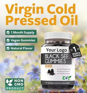 Phong cách mới Vitamin E số lượng lớn rêu biển mật ong thêm dầu nguyên chất của oregano ép lạnh dầu hạt đen Gummies cho sức khỏe bổ sung - Product Image 2