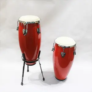 Hoge Kwaliteit Professionele Drum Set Percussie Drums Hi Gloss Red Conga Drum