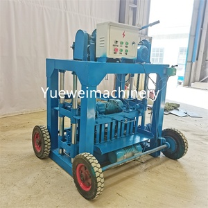 Máquina de Fazer Blocos de Cimento Semi-Automática YUEWEI com Grande Roda para Produção de Blocos Ocos - Product Image 6