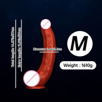 Europa Estados Unidos Dongguan 41*72cm Súper Largo y Grueso de PVC de Simulación, Juguete Anal de Pene Falso Grande, Dildo de Crisantemo Posterior