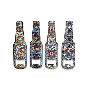 Abridor de Botellas Magnético con Forma de Botella y Logotipo Personalizado, Recuerdo Decorativo para el Hogar, Abridor de Botellas de Cerveza de Metal, Imán para Refrigerador - Product Image 1