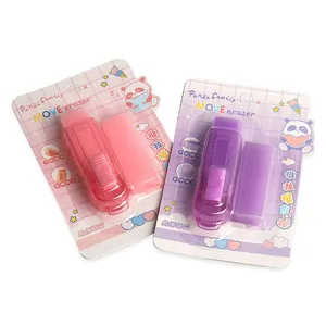 New Push-pull Eraser Small Fresh Gradient Color Band Replacement Core for Primary School Students with No Chips and No Marks Rub