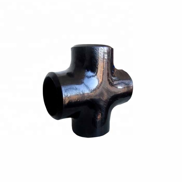 ASTM A105 Schedule 40 8 Inch Carbon Steel Forged Welding Black Pipe Fitting Cross