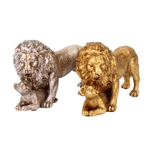 Ornamento <span class=keywords><strong>Leone</strong></span> Europeo in Resina Sintetica, Decorazione a Tema Animale per Mobile TV, Sala da Pranzo, Ufficio, Soggiorno, Regalo - Product Image 5