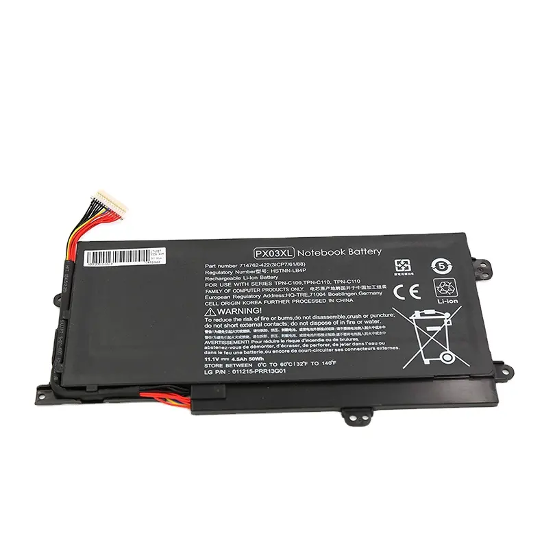 50Wh 4500Mah 11.1V PX03XL PX03 Baterai Laptop HSTNN-LB4P Cocok untuk HP Envy Seri M6-K untuk HP Envy 14 Sleekbook/Seri Touchsmart