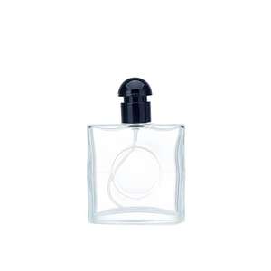 ขวดน้ำหอมแก้วใสทรงสี่เหลี่ยม ความจุ 25 มล. / 50 มล. / <span class=keywords><strong>90</strong></span> มล. ขวดเปล่าสำหรับเครื่องสำอางสีดำ - Product Image 2