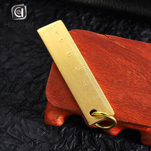 タッセル付きカスタム研磨真鍮エッチングロゴ定規ブックマーク - Product Image 3