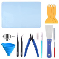 Kit et ensemble d'outils de nettoyage pour imprimante 3D à résine avec technologie de polymérisation par lumière Modèle M172