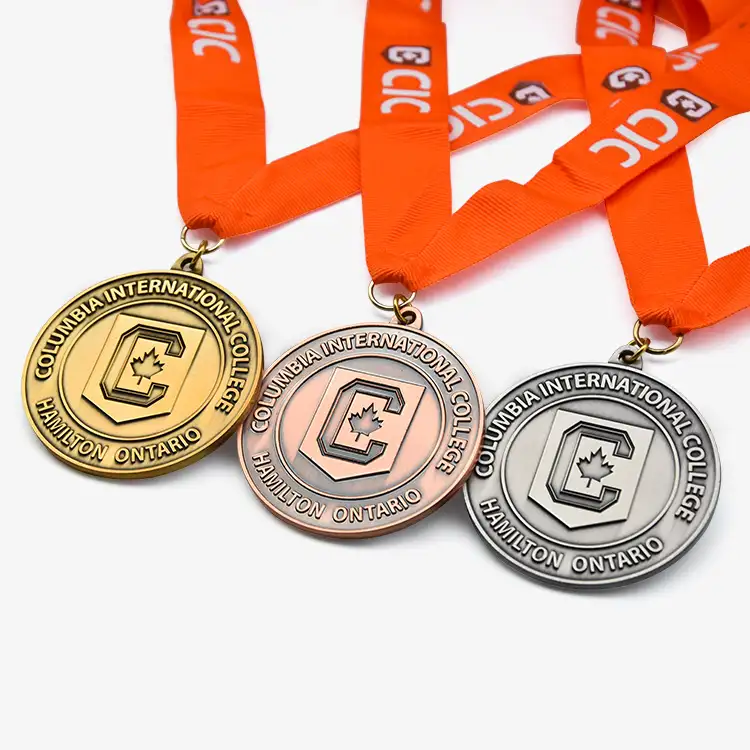 Рекламный сувенир от производителя, награда за спортивные игры, бег, металлическая медаль замак из цинкового сплава с эмалью на заказ