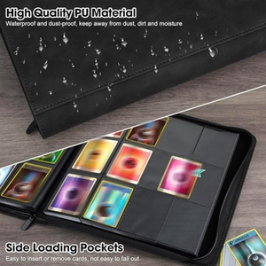 Heavy Duty 12 Pocket Card <strong>Binder</strong> Double Sided Pages <strong>Pokemoned</strong> for Collectibles Lightweight Portable YGL SY - Product Image 2