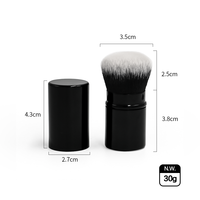 Échantillons gratuits Pinceau à poudre multifonctionnel rétractable portable de haute qualité et pinceau à fard à joues Pinceau de maquillage