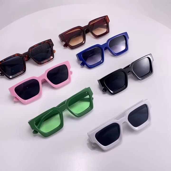 Occhiali Da Sole Retrò ADEWU - Montatura Rettangolare, UV400, Unisex Per Uomo E Donna - Foto 4