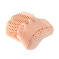 Semelles en silicone pour talons hauts, confortables, douces, demi-pointure, coussinets pour l'avant-pied, respirantes, invisibles, antidérapantes, demi-pointure, patch qui empêche