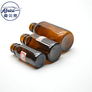 Flacons compte-gouttes de laboratoire 120 <span class=keywords><strong>ml</strong></span> en verre ambré Boston rond pour huiles essentielles avec compte-gouttes noir à nervures - Product Image 5