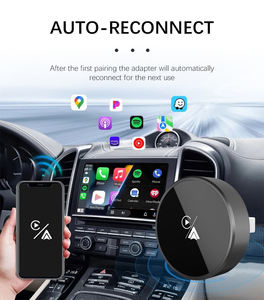 Adaptateur sans fil 2026 Mini Orange Cube CarPlay Android Auto Plug & Play avec reconnexion automatique rapide, accessoires innovants - Product Image 4