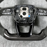 Volant en fibre de carbone avec bouton de démarrage pour Audi A6L Q3 Q5 A3 A4 B9 A5 B8 A6 S5 A7 S3 S4 RS3 RS5 RS7 RS6 C8