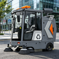 Balayeuse routière électrique autopropulsée ZMT E-70 G26, robuste, avec canon à eau pour l'entretien des pistes d'aéroport