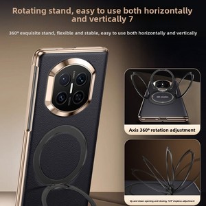 เคสโทรศัพท์ Huawei MateX7 แบบแม่เหล็กดูดติด พร้อมขาตั้งหมุนได้ ปิดรอบตัวเครื่อง ฟิล์มกันรอยในตัว - Product Image 3