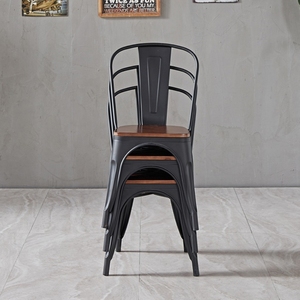 Mesa de Comedor de Madera Sólida Estilo Industrial Americano Billy Dobem, Muebles de Restaurante, Silla de Acero - Product Image 6