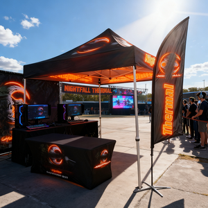 专业数字印刷天篷提供商定制促销，带数字印刷图形，用于突出的户外广告 - Product Image 2